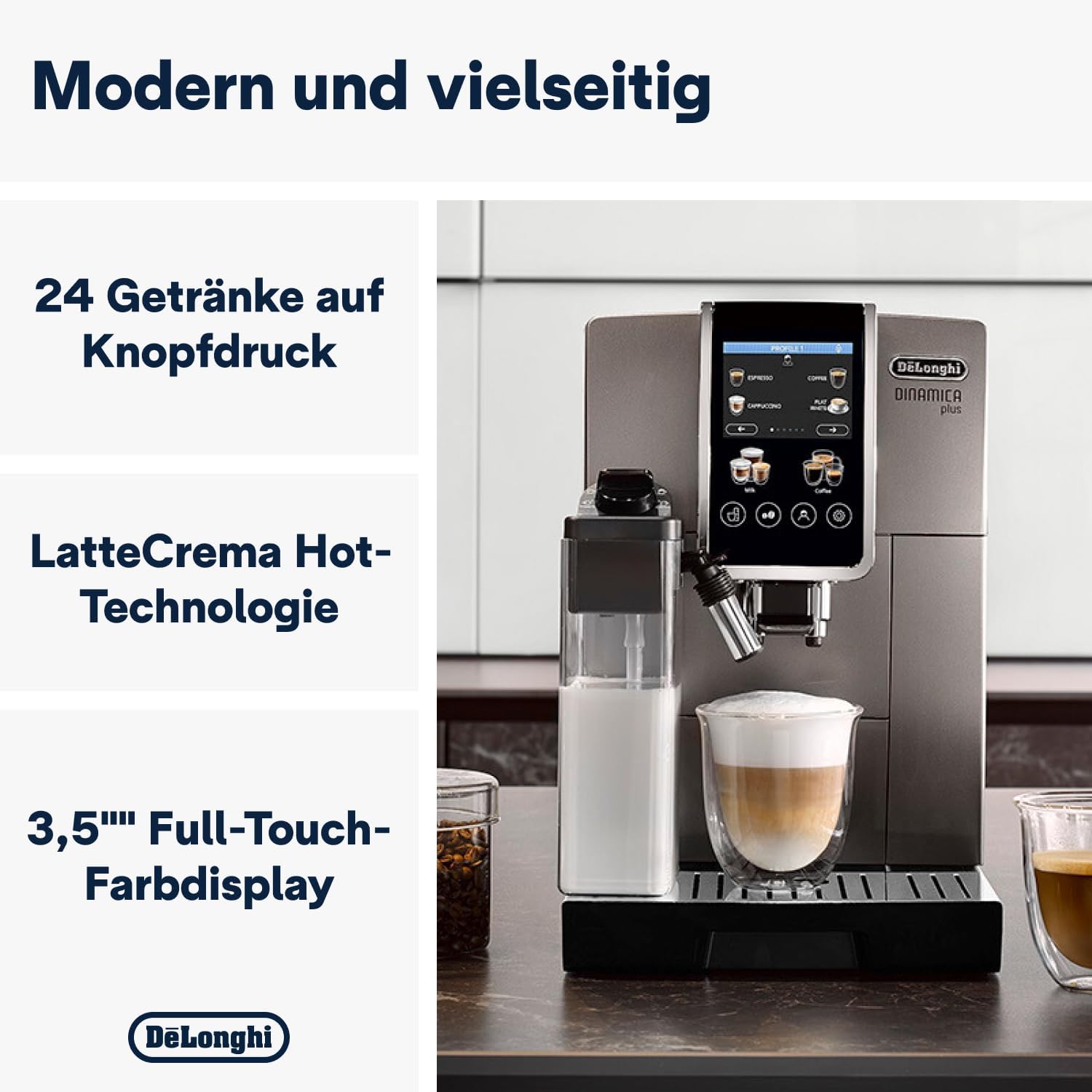 DeLonghi Automatic Functions Cappuccino ECAM380 95 TB 3